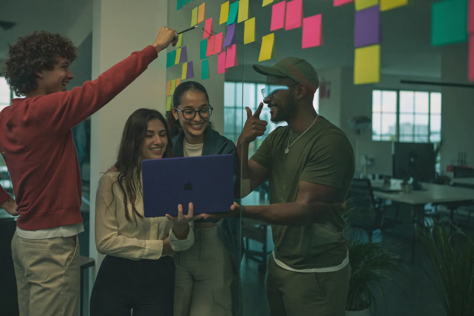 The Vadal.ai team collaborating in the office